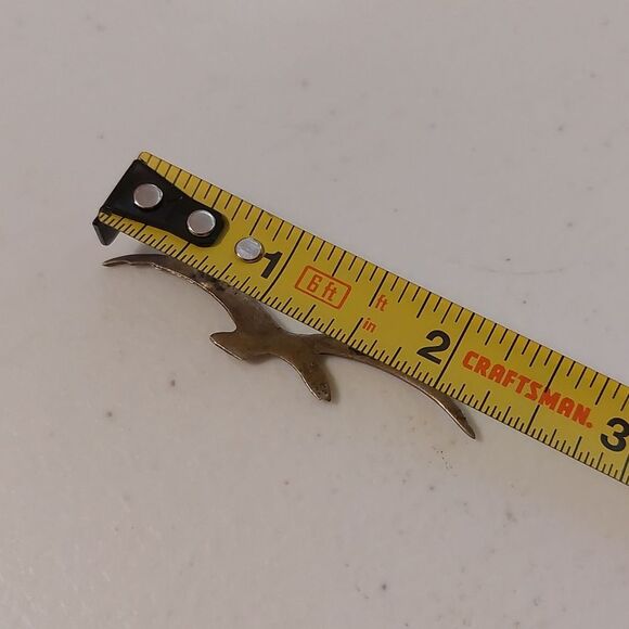 Sterling Silver Mexico Vintage Petite Flying Gliding Eagle Bird Brooch Pin - Picture 4 of 5